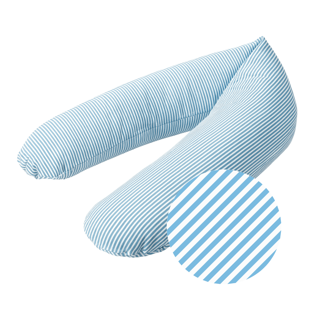 Plavi na pruge jastuk za trudnice i dojenje