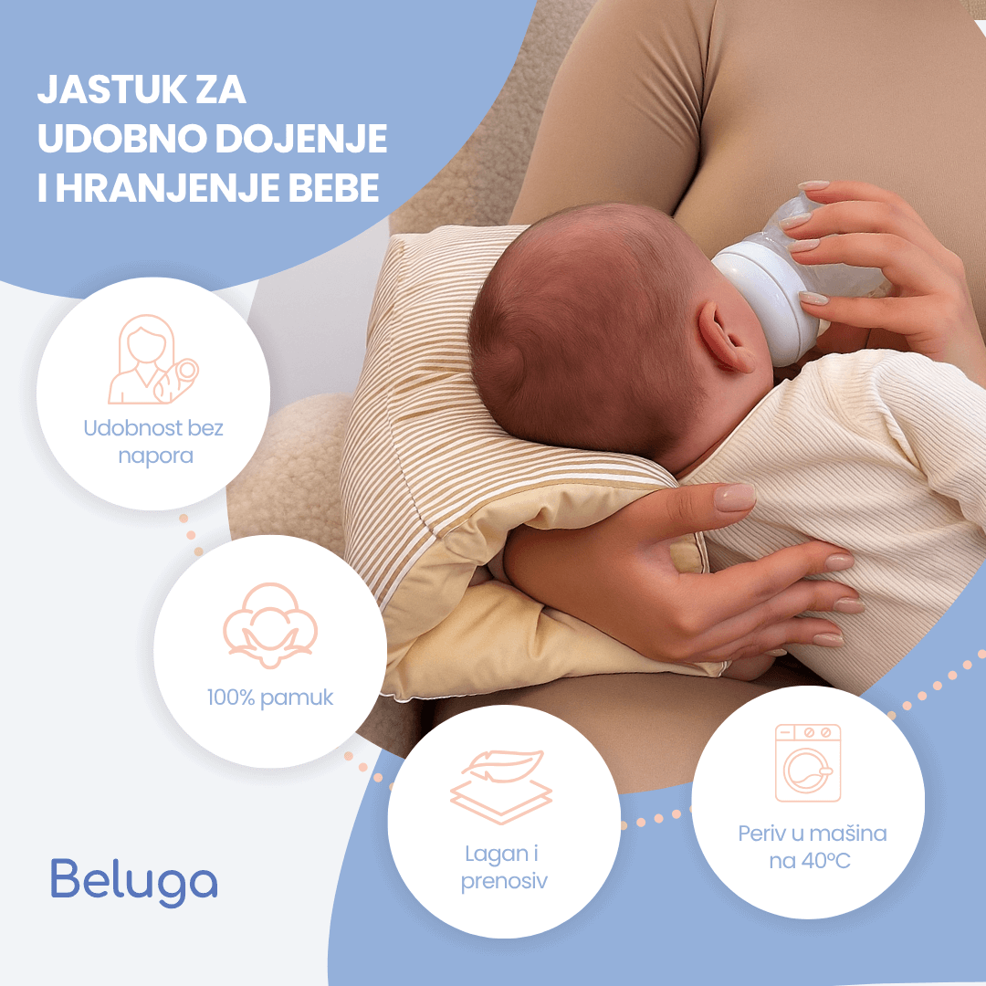 Korišćenje Beluga jastuka za dojenje